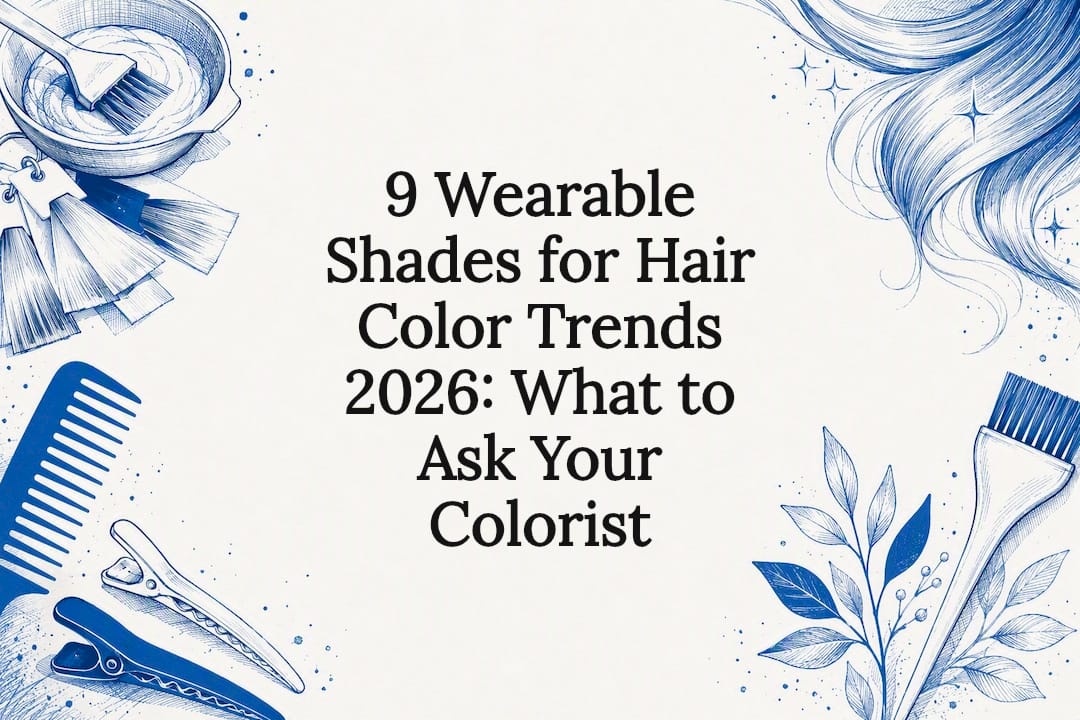 Decorative 2026 hair color trend title card